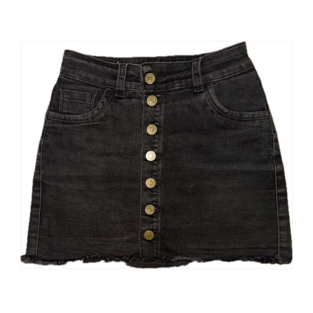 Cute jeans skirt, size 2, black, Colombian design